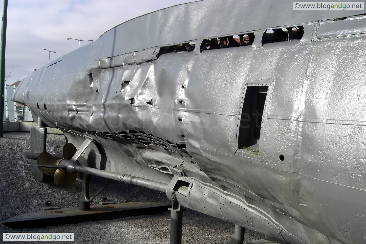 U534 - Aft battle damage